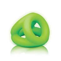 Shots Ouch Cock Ring Ball Strap Glow in the Dark