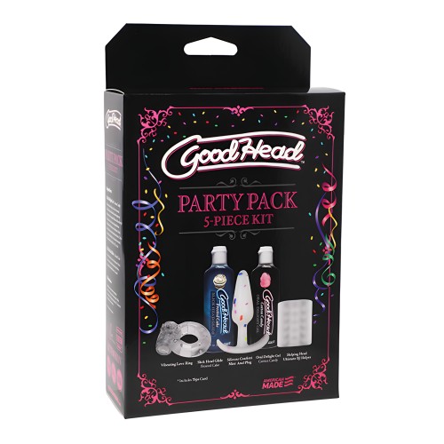 GoodHead Party Pack - Kit de 5 Piezas | Esenciales para Placer Oral