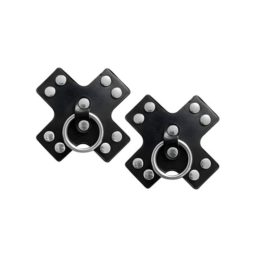 Pasties de Cuero Nipplicious - Negro