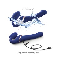 Strap On Me Multi Orgasm Bendable Strapless Strap On Large Night Blue