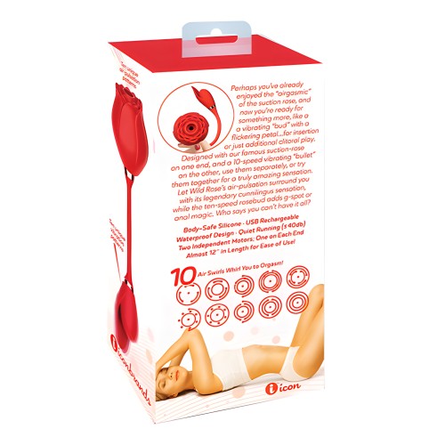 Vibrador Wild Rose & Bullet - Rojo