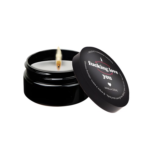 Kama Sutra Mini Massage Candle - 2 oz I F*cking Love You