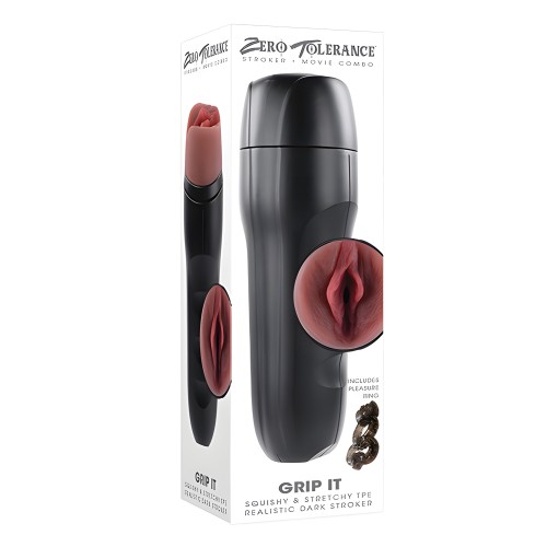 Zero Tolerance Grip It Vaginal Stroker - Dark