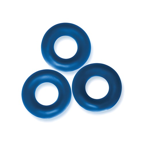 Oxballs Fat Willy Jumbo Cock Rings - Space Blue