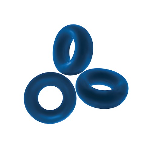 Oxballs Fat Willy Jumbo Cock Rings - Space Blue