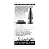 Plug Metálico Vibrante Avanzado Evolved - Negro