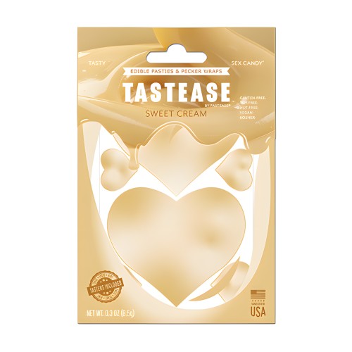 Pastease Tastease Edible Pasties & Pecker Wraps - Sweet Cream O/S