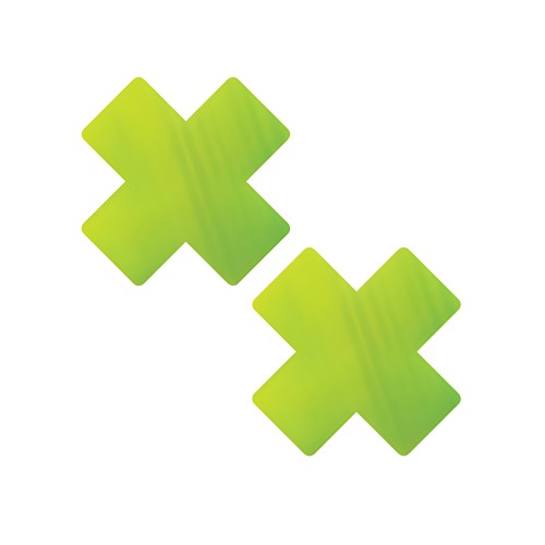 Neva Nude Chameleon Color Changing X Factor Pasties - Verde/Amarillo