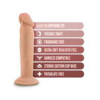 Dr. Skin Plus 6" Posable Dildo - Vanilla