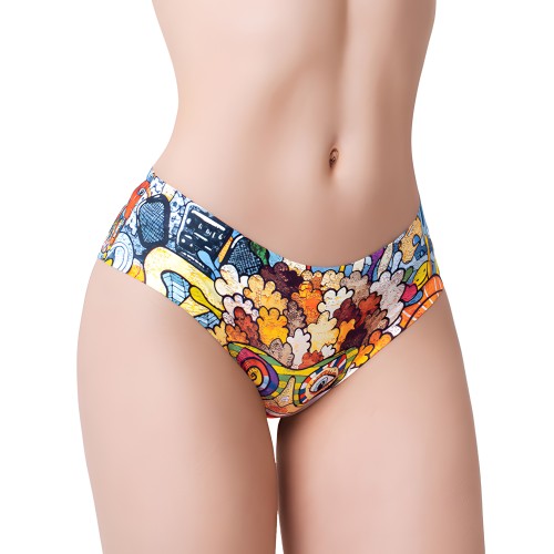 Slip Impreso Psychotropical Trash SM de Mememe - Confort y Estilo