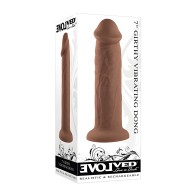 Pene Vibrador Girthy de Evolved 7" - Oscuro