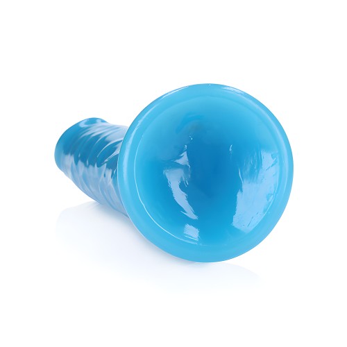 Shots RealRock 10" Slim Dildo - Neon Blue