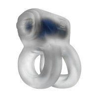 Hunky Junk Revhammer Shaft Vibe Ring - Clear Ice w/Blue Vibe