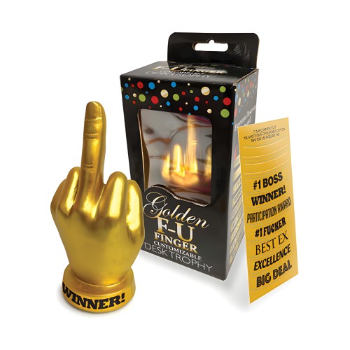 Golden F-U Finger Trophy