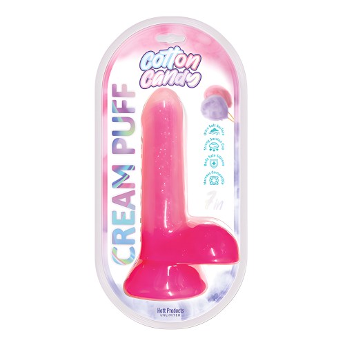 Dildo Cotton Candy Cream Puff - Rosa