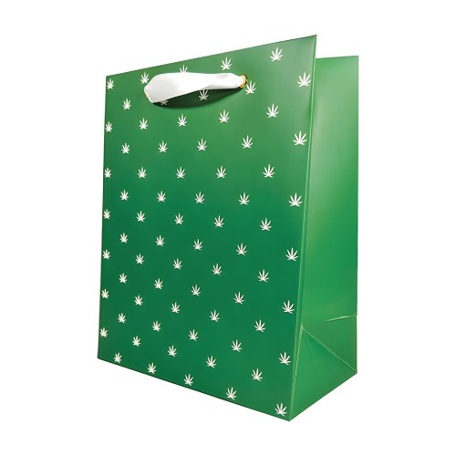 Bolsa de Regalo Polka Pot Verde/Blanco