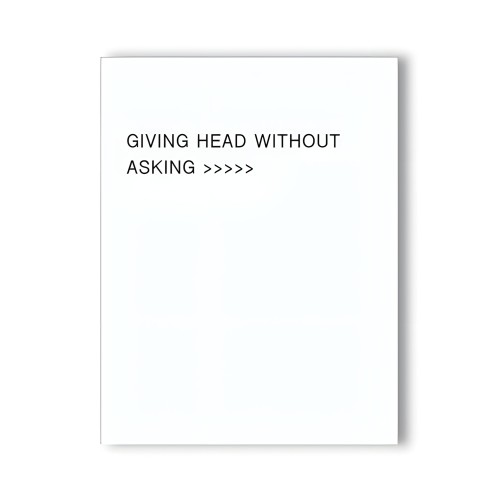 Tarjeta de Felicitación Traviesa Giving Head Is Greater Than