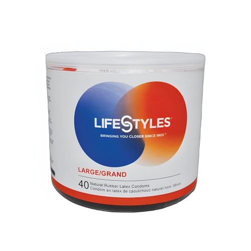 Lifestyles Large Condoms - Bowl of 40