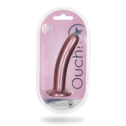 Shots Ouch 6" Smooth G-Spot Dildo - Rose Gold
