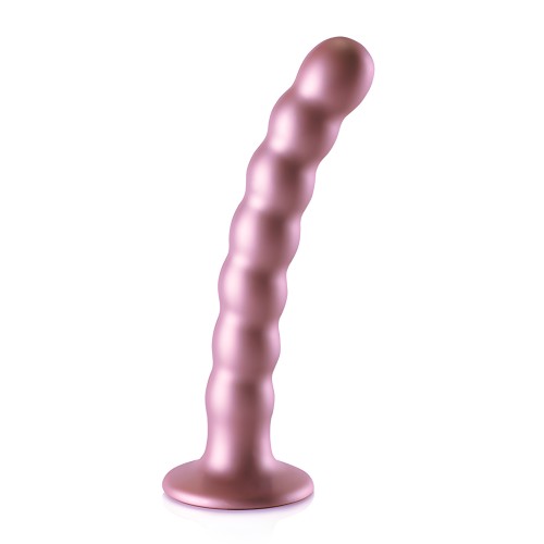 Shots Ouch Beaded G-Spot Dildo - Rose Gold