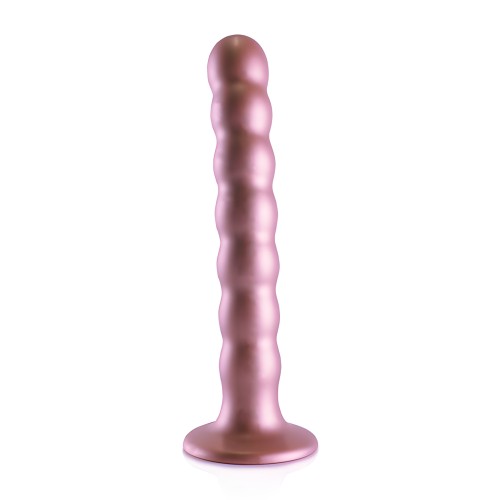 Shots Ouch Beaded G-Spot Dildo - Rose Gold