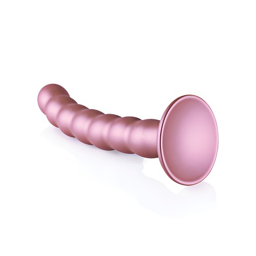 Shots Ouch Beaded G-Spot Dildo - Rose Gold