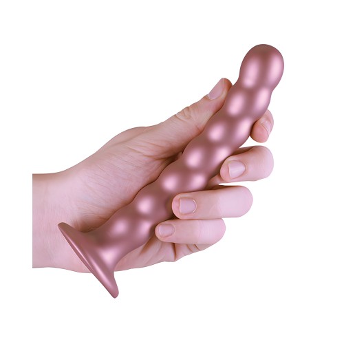 Shots Ouch Beaded G-Spot Dildo - Rose Gold