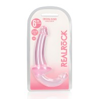 Shots RealRock 6" Strapless Strap-On - Crystal Clear Pink