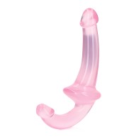 Shots RealRock 6" Strapless Strap-On - Crystal Clear Pink