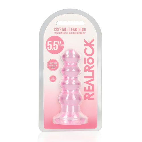 Dildo/Plug Anal Curvo RealRock Crystal Clear