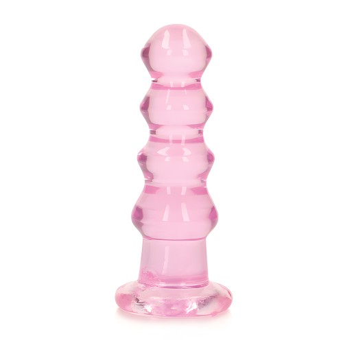 Dildo/Plug Anal Curvo RealRock Crystal Clear