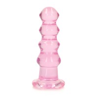Dildo/Plug Anal Curvo RealRock Crystal Clear