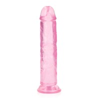 Dildo Recto Transparente RealRock de 7"
