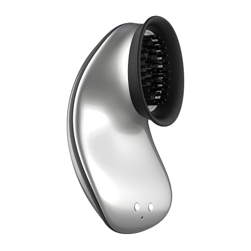 Shots Twitch Hands Free Clitoral Stimulator - Silver