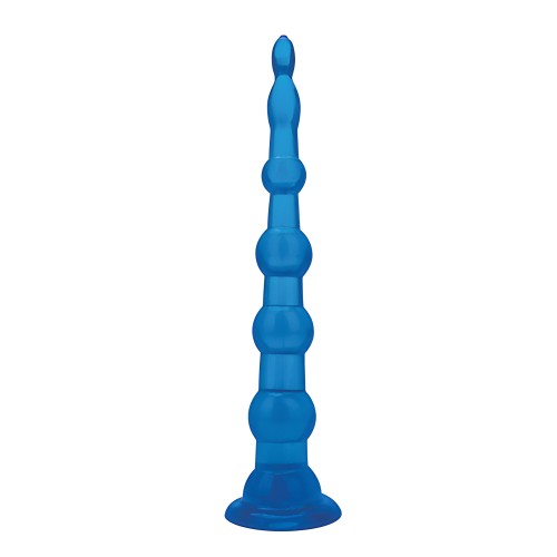 Blue Line C & B Anal Beads 8.5" Jelly Blue