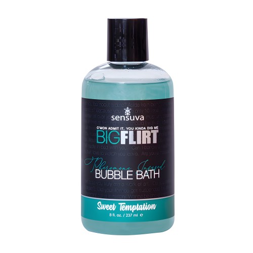 Sensuva Big Flirt Pheromone Bubble Bath - 8 oz Sweet Temptation