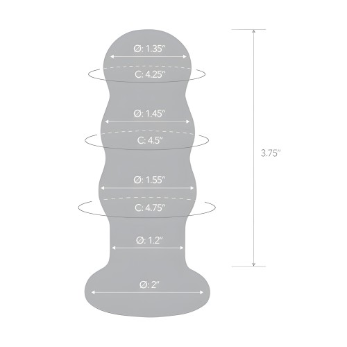 Plug Anal Vibrante con Perlas - Azul