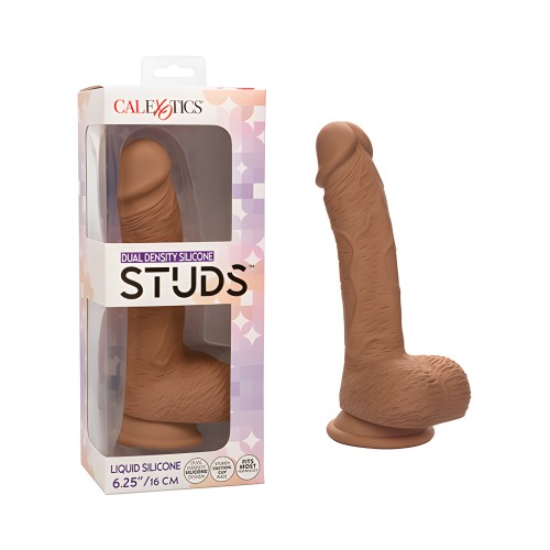 Dildo de Silicona de Doble Densidad - Marrón