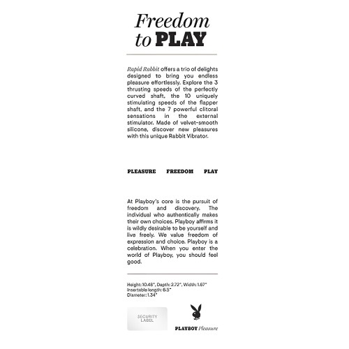 Playboy Pleasure Rapid Rabbit Vibrator