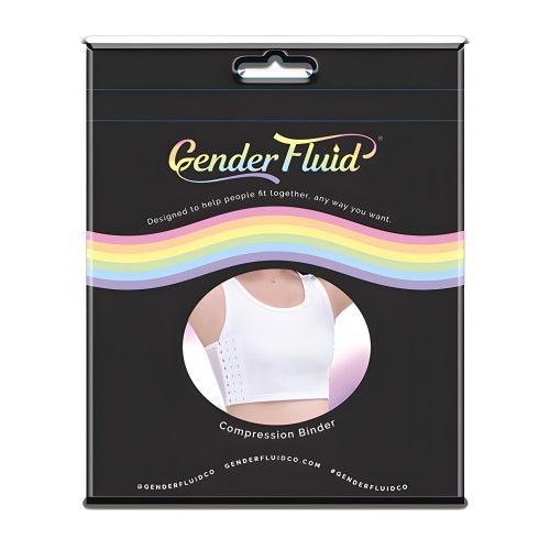 Gender Fluid Chest Compression Binder - XXXL White