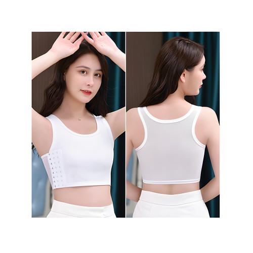 Gender Fluid Chest Compression Binder - XXXL White