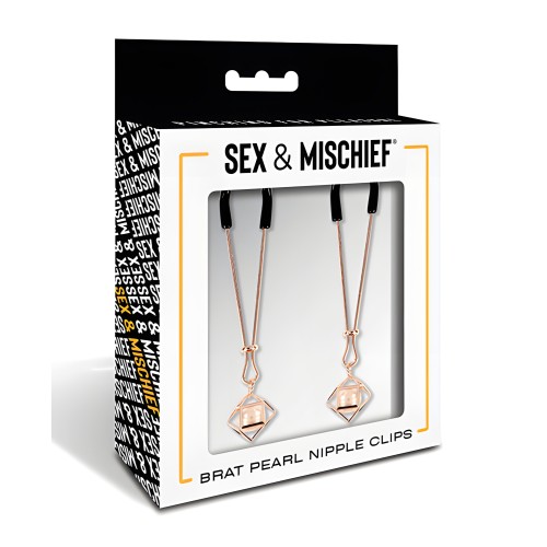 Sex & Mischief Brat Pearl Nipple Clips