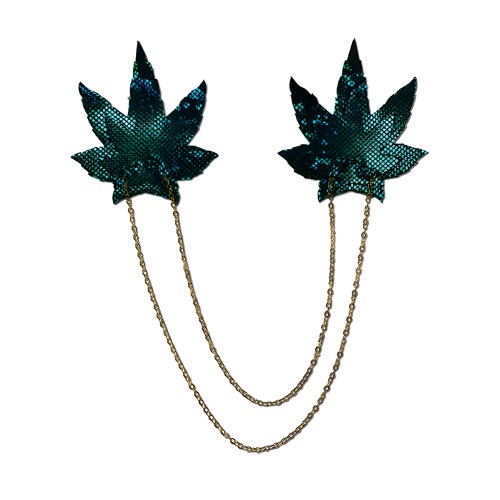 Pastease Cadenas Hoja de Marihuana Disco - Verde