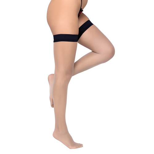 Medias de Silicona de Color Negro O/S