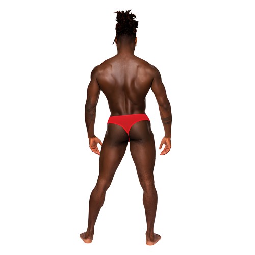 Tanga Abierto de Encaje Sassy - Rojo S/M