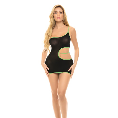 Vestido Cortado Todo lo que Necesitas de Pink Lipstick Negro O/S