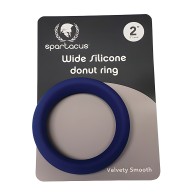 Anillo Donut de Silicona Ancha de 2" - Azul