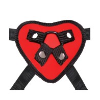 Lux Fetish Arnés Strap On Corazón Rojo