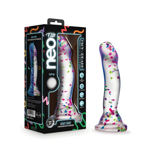 Blush Neo Elite Hanky Panky Dildo - Glow in the Dark