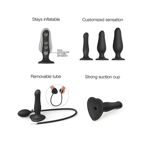 Tapón Dildo Inflable Strap On Me - Negro